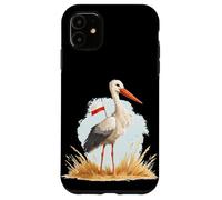 Cigogne Amusante avec des Couleurs polonaises pour Les Amateurs de Pologne Coque pour iPhone 11