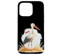 Cigogne Amusante avec des Couleurs polonaises pour Les Amateurs de Pologne Coque pour iPhone 15 Pro Max