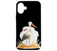 Cigogne Amusante avec des Couleurs polonaises pour Les Amateurs de Pologne Coque pour iPhone 16 Plus