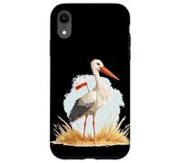 Cigogne Amusante avec des Couleurs polonaises pour Les Amateurs de Pologne Coque pour iPhone XR