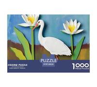 Cigogne Blanche 1000 Pièces Jigsaw Puzzle Oiseau À Partir De 14 Ans Détente Jeu Éduchatif Défi Jouets 38x26cm/1000pcs