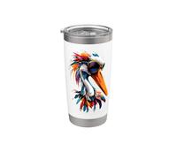 Cigogne Blanche Cigogne Géante Cigognes Gobelet isotherme en acier inoxydable double paroi