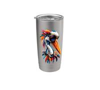 Cigogne Blanche Cigogne Géante Cigognes Gobelet isotherme en acier inoxydable double paroi