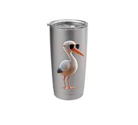 Cigogne Blanche Cigogne Géante Cigognes Gobelet isotherme en acier inoxydable double paroi