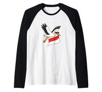 Cigogne Kawaii Alsace Rot Un Wiss - Fierté Alsacienne Manche Raglan