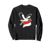 Cigogne Kawaii Alsace Rot un Wiss - Fierté Alsacienne Sweatshirt