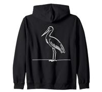 Cigogne Linéaire Ornithologue Sweat à Capuche