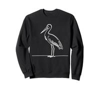 Cigogne Linéaire Ornithologue Sweatshirt