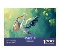 Cigogne Puzzle 1000 Pièces Adultes Enfants intéressant Puzzles 1000 Pièces Jeux D'adresse Décor À La Maison 70x50cm/1000pcs