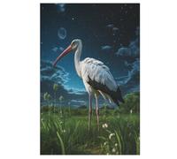 Cigogne Puzzles De 1000 Pièces, Puzzle pour Adultes en Bois, Jeu D'adresse Toute La Famille, 78×53cm