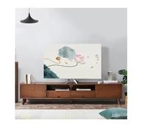 CIGPKLO Couvertures De Télévision Couverture anti-poussière for capot de télévision à Force élastique, tissu 32 75 pouces, Style chinois Simple et moderne(07,65-70 inch)