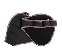 CIGPKLO Grip Pad Musculation Poignées de Levage Coussinets Gants d'haltérophilie entraînements Gymnastique poignées Sport Unisexe Anti Poids Quatre Doigts Exercice Fitness tractions(Pink-NO Silicone)