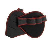 CIGPKLO Grip Pad Musculation Poignées de Levage Coussinets Gants d'haltérophilie entraînements Gymnastique poignées Sport Unisexe Anti Poids Quatre Doigts Exercice Fitness tractions(Red-NO Silicone)