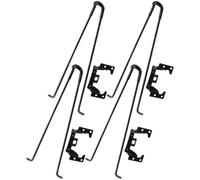 CIGPKLO Pieds De Meubles Épingle Cheveux Pieds de Table pliants, 4 pièces, épingle à Cheveux, Meubles Robustes, Banc en métal, Remplacement Bureau, Pied Camping-Car(27X103CM)