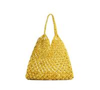 CIGPKLO Sac Femme Sacs à main élégants tissés bandoulière, en filet de pêche, faits la, for plage, les voyages, courses d'été(Color 5)