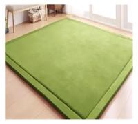 CIGPKLO Tapis en Polaire Corail Tapis Chenille en Molleton De Corail, 20MM, Tatami, Table À Thé Manuelle, for Chambre Coucher, Rectangulaire, for Salon(Light Green,200x120cm)