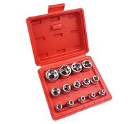 Cigrubo Douille Torx Femelle 1/4" 3/8" 1/2", 14 Pièces Coffret, Jeux de Douilles Allen, Jeu de Torx E4, E5, E6, E7, E8, E10, E11, E12, E14, E16, E18, E20, E22, E24