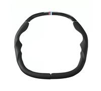CIHAQQ 1 Lot de Couvre-Volant pour BMW 5 Series Luxury 2024-2026 Protection de Volant Segmentée en Daim et Fibre de Carbone Antidérapant Accessoire d'Intérieur,Carbon Fiber Pattern