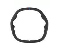 CIHAQQ 1 Lot de Couvre-Volant pour BMW 5 Series Luxury 2024-2026 Protection de Volant Segmentée en Daim et Fibre de Carbone Antidérapant Accessoire d'Intérieur,Black