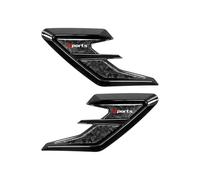 CIHAQQ 2 Pièces Autocollants de Grille Latérale pour VW Passat B8 Facelift 3G 2019-2023, Décoration d'aile Extérieure en TPU Souple avec Motif Fibre de Carbone,Black