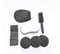 CIHAQQ Lot de 9 Kit Nettoyage Voiture pour Kia Rio IV YB 2017-2023, Gant de Lavage en Microfibre et Brosse à Jantes avec Éponges et Chiffons Doux