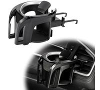 CIHAQQ Porte Gobelet Voiture pour Audi Q3 Sportback F3 AB Bj.2019, Porte-gobelet de Ventilation de Voiture Réglable Support Ventilation avec Support Téléphone,Silver