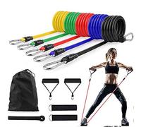 Cihely Bandes de Résistance Set Bands de Fitness Elastique Musculation en Latex 100LBS Professionnels Entraînement Homme Femmes Gym,Yoga,Perdre du Poids,Façonner