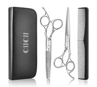 CIICII Ciseaux Coiffure Professionnel, 6,7'' Ciseaux de Coiffure (Argent)