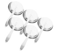 Ciieeo 1 Jeu Couverture De Chandelle Sécurité Incendie Bougie Extincteur À Flamme Extincteur À Mèche Outil D'extinction De Flamme Éteignoir À Mèche Acier Inoxydable Silver 5 Pièces
