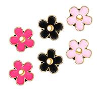 Ciieeo 1 Jeu Pince De Parfum De Voiture Rose Fleur Voiture Évent D'air Décoration De Climatisation De Voiture Décoratif Diffuseur De Parfum Multipack Mignon Accessoires Alliage 6 Pièces