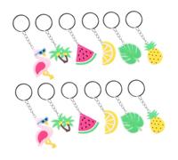 Ciieeo 1 Jeu Porte Hawaïens Décoratifs Pendentifs De Accessoires De Clé À Thème Hawaïen Pour Toutes Occasions 12 Pièces
