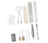 Ciieeo 1 Kit D'Outils De Barbecue Outils De Gril Multifonctions Accessoires D'Extérieur Clip De Gril Professionnel Brochettes De Barbecue Fournitures De Gril Portables Outils De Gril