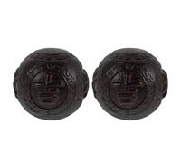 Ciieeo 1 paire de balles d'exercice pour les mains en bois d'agar : balle ronde pour l'exercice des mains - de fitness pour le renforcement de la préhension et les des doigts