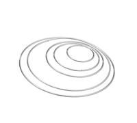 Ciieeo 10 Pièces Anneaux Argenté pour Attrape Diy Cercles pour Décorations Murales et Mandalas