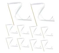 Ciieeo 10 Pièces Baguettes de Mariage avec Rubans Colorés et Clochettes Lot de Baguettes Fée pour Décoration Cérémonie Accessoires Mariée pour Animation et Cadeau Mariage