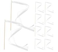 Ciieeo 10 Pièces Bâtons de Fée avec Rubans Colorés pour Mariage Décoration Festive et Animation de Fête Accessoires Mariée pour Cérémonie et