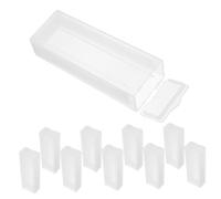 Ciieeo 10 pièces Boîte de Rangement Microscope Plastique Transparent pour Lames Boîte Portable pour Diapositives Protection et Organisation pour Pathologie et Biologie