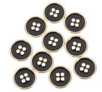 Ciieeo 10 Pièces Boutons Métalliques Faits Main pour Hauts et Pulls,