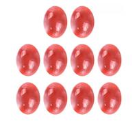 Ciieeo 10 Pièces Cabochons Ovales en Agate Rouge Naturel pour Fabrication Bijoux, Surface Lisse et Base Plate, Accessoires pour Création de Bijoux DIY
