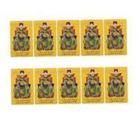Ciieeo 10 Pièces Chinese Fengshui Amulet Cards Tai Protection Portable for Work and Daily Carry
