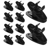 Ciieeo 10 Pièces Clips Microphone Lavalier Rotatifs Supports Mono pour Micros Cravate Accessoires Studio Enregistrement et Vidéo Fixation Ajustable