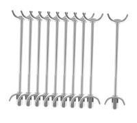 Ciieeo 10 pièces Connecteurs de Joint pour Plan de Travail Boulon Acier Galvanisé Demi Lune Stable pour Assemblage de de Cuisine