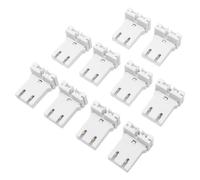Ciieeo 10 Pièces Douille de Remplacement pour Lampe Fluorescente T8/t12 en PC Blanc, Connexion Directe Facile, Support pour Lampe Placard ou Sous-sol