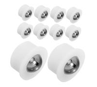 Ciieeo 10 Pièces Furniture Caster Wheels Stainless Steel Roller Ball Bearings Swivel Smooth Rolling Transfer Bearings For Appliances And Equipment