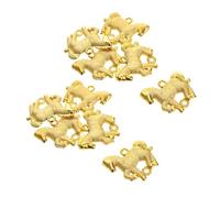 Ciieeo 10 Pièces Pendentifs Cheval Chinois Doré Charms Animaux pour Fabrication Bijoux Bracelet Collier Feng Shui