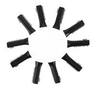Ciieeo 10 Têtes de Tondeuse à Sourcils Électriques, Accessoires de Rasoir Visage, Abs et Acier Inoxydable, Noir, 10 Pcs, Remplacement Rapide, Coupe, Maison et Voyage