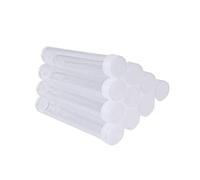 Ciieeo 100 Pièces Bouteilles Transparentes Plastique pour Sels de Bain Capsules Sucre Tubes de Test Pratiques Bouchons Vis pour Voyage Stockage