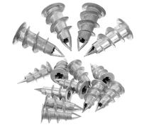 Ciieeo 100 pièces Chevilles Auto-perceuses pour Cloison Sèche Fixation Murale Robuste pour Cadres et Décorations Chevilles Spirales Adaptées Murs Creux Plâtre et Installation Solide sans