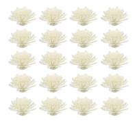 Ciieeo 100pcs Fleurs de Chrysanthemum pour Diffuseur D'arômes, Accessoires D'aromathérapie en PE Blanc, Libération Parfumée pour Parfum Chambre
