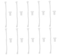 Ciieeo 10ensembles Kit De Mèches pour Torche Tiki Et Bouteille De Vin Mèches Rondes Coton pour Lampe à Huile Et Fabrication De Bougies